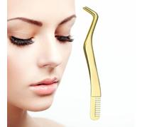 Tweezer d'extension des - outil de incurvé en acier inoxydable de 12 cm, peigne de beauté de précision | Applicateur de professionnels durables pour le salon maquilleur accessoire de be
