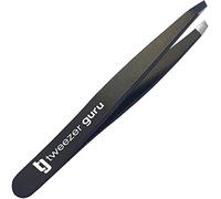 Tweezer Guru Pince à épiler professionnelle en acier inoxydable pour poils incarnés - Échardes de précision, points noirs, tiques et poils du visage pour homme et femme