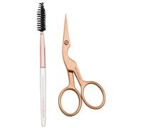 Tweezerman - Brow Shaping Scissors & Brush - Rose Gold - Pincettes 18 g