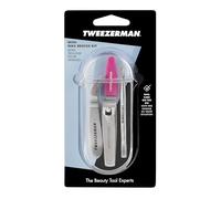 Tweezerman - Mini Kit Manucure - Pince à Cuticules + Lime à Ongles + Bâtonnet