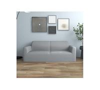 vidaXL Housse extensible pour canapé 2 places Jersey polyester Gris