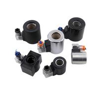 TWEFTPKD Électrovanne hydraulique Bobine cuivre MFJ12-25 MFZ/MFB10/12-37/60YC 220/110/24/12V diamètre du Trou 19/20/22/23MM Hauteur 50/51MM DIN 1pcs(MFJ12-25YC AC110V)