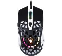 TWEH-Magic The Gathering Souris Gaming Filaire Ultra Light 70 G Pour Pc - 7 Niveaux Dpi - Rétroéclairage Led - Noir Et Blanc