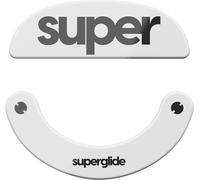 TWEH-Superglide2 ¿ Patins De Souris Texturés À Vitesse Contrôlable,Fabriqués En Verre Solide Durable Pour Souris De Jeu Sans Fil Pulsar X2 Series [Blanc]
