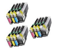 TWEJHX 1set à 5set LC424 424 Cartouches d'encre compatibles avec DCP-J1200DW J1200DW DCP-J1200 Printers 424 LC424BK Black Imprimante Cartridge(LC424-3set)