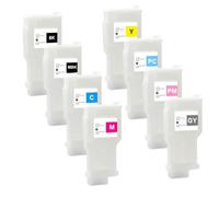 TWEJHX 6 8 12PCS PFI-206 CARTOUCE À L'ENK REFOLLable Compatible avec IPF 6400 6450 6400S 6450S 6400SE Printers Aucune Puce requise(8Color Without Chip)