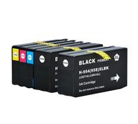 TWEJHX 954 954xl Set à Cartouche à Encre complète BK C M Y Compatible avec OfficeJet Pro 7740 8210 8710 8715 8716 8720 8725 8730 8740 Printers(One Set ADD 1BK)