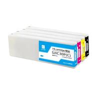 TWEJHX Cartouche à Encre SJIC30p BK C M Y Compatible Compatible avec l'imprimante C7500G C7500GE avec Une Puce avec des modèles similaires Europe(1 Set(4pcs))