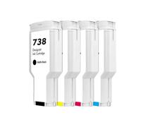 TWEJHX Cartouche d'encre Compatible OCBESTJET 300ML Compatible avec imprimantes Designjet T850 T950 modèle 738