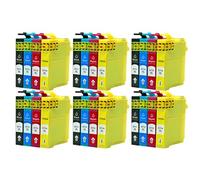 TWEJHX Cartouche d'encre Compatible T0711, Compatible avec imprimante Stylet SX110 SX215 SX218 SX400 SX405 SX410 SX415 SX510W SX515W DX7400(6 Set)