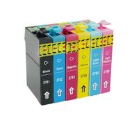 TWEJHX Cartouche d'encre Compatible T0781, T0782, T0783, T0784, T0785, T0786, Compatible avec Stylet Photo R260, R280, R380, RX580, 595, 680, 6 Paquets