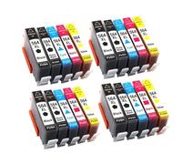 TWEJHX Cartouche d'encre de Remplacement 564XL, Compatible avec Photosmart 564, 5510, 5511, 5512, 5514, 5515, 5520, 5522, 5525, 6510, 6512, 6515(4SET)