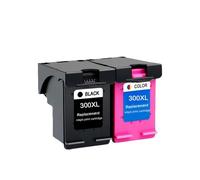 TWEJHX Cartouche d'encre de Remplacement Compatible Compatible avec imprimantes 300XL HP300 Deskjet D1660 D2560 D5560 F2420 F2480 F4210 F2492(1BLACK 1COLOR)