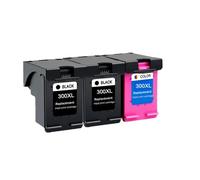 TWEJHX Cartouche d'encre de Remplacement Compatible Compatible avec imprimantes 300XL HP300 Deskjet D1660 D2560 D5560 F2420 F2480 F4210 F2492(2BLACK 1COLOR)