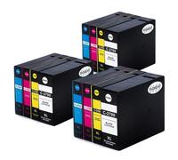 TWEJHX Cartouche d'encre de Remplacement PGI-2700 PGI2700 2700XL, Compatible avec imprimante MAXIFY IB4070 IB4170 MB5070 MB5170 MB5370 MB5470(3 Set)