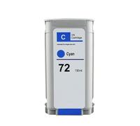 TWEJHX Cartouche d'encre HP72 Compatible avec Puce, Compatible avec T1100 T1120 T1200 T1300 T2300 T610 T620 T770 T790 T795(Cyan)