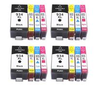 TWEJHX Cartouches d'encre de Remplacement compatibles Compatible avec imprimante Couleur HP934 935XL 934XL, Compatible avec Officejet Pro 6230 6830 6835 6812 6815 6820(4SET 16PCS)