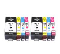 TWEJHX Cartouches d'encre de Remplacement compatibles Compatible avec imprimante Couleur HP934 935XL 934XL, Compatible avec Officejet Pro 6230 6830 6835 6812 6815 6820(2SET 8PCS)