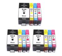 TWEJHX Cartouches d'encre de Remplacement compatibles Compatible avec imprimante Couleur HP934 935XL 934XL, Compatible avec Officejet Pro 6230 6830 6835 6812 6815 6820(3SET 12PCS)