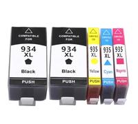 TWEJHX Cartouches d'encre de Remplacement compatibles Compatible avec imprimante Couleur HP934 935XL 934XL, Compatible avec Officejet Pro 6230 6830 6835 6812 6815 6820(2BK 1C 1M 1Y)