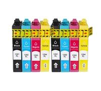 TWEJHX Cartouches d'encre de Remplacement Multipack T1295, compatibles avec T1291, T1292, T1293, T1294, Compatible avec SX435W, SX235W, WF3520, WF3540(2SET)