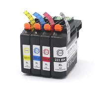 TWEJHX La Cartouche à Encre Compatible Compatible avec Les imprimantes Fonctionne avec Les Cartouches LC223 DCP-J562DW J4120DW MFC-J480DW J680DW J880DW J5320DW J4420DW(1 Set)