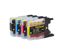 TWEJHX Remplacement de Cartouche d'encre Compatible Compatible avec LC12 LC40 LC71 LC73 LC75 LC400 LC1220 LC1240 Compatible avec MFC-J6910CDW J6710CDW J840N(1SET)