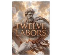 Twelve Labors (Wall Calendar 2027 DIN A3 portrait), CALVENDO 12 Month Wall Calendar: Discover the twelve legendary labors of Hercules the greatest ... mythology in this powerful and epic calendar.