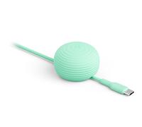 Twelve South CableStay Câble USB-C et ancre lestée - Câble de charge USB-C vers USB-C 60 W de 1,5 m, support de câble de bureau pour iPhone, iPad, AirPods, MacBook Air, et plus encore (menthe)