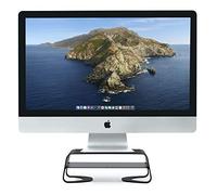 Twelve South Curve Riser Support de Moniteur | Support de Bureau Ergonomique avec étagère de Rangement pour iMac et Affiche, Noir Mat