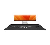 Twelve South DeskPad | Tapis de souris étendu en cuir durable, résistant aux déversements, surface de traction de la souris, taille optimale pour l'utilisation de l'écran, noir