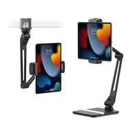 Twelve South HoverBar Duo - Support actif pour Mobile/Smartphone, Tablette, UMPC - Clamp, Noir, Longueur réglable 0-381mm, Largeur max 22cm, Compatible iPad/iPhone