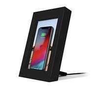 Twelve South PowerPic | Cadre Photo Stand avec 10W Qi Chargeur intégré pour iPhone/sans Fil de Charge Les téléphones intelligents, Noir