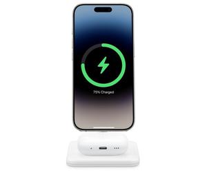 Twelve South Socle de Charge HiRise 2 Deluxe 2-en-1 - Blanc - TS-24214