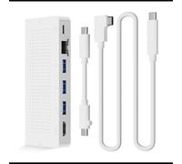 Twelve South StayGo Hub USB-C 3.2 Gen 1 - 3x USB-A, HDMI, Ethernet Gigabit, Lecteur SD/MicroSD, Power Delivery 85W - Blanc - Ref: 12-2115