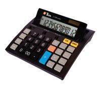 Twen J 1200 Calculatrice de bureau noir Ecran: 12 solaire, à pile(s) (l x H x P) 141 x 25 x 151 mm