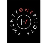 Twenty One Pilots - Poster encadré "Blurry Face", logo PM11132 (40 cm x 30 cm x 1,7 cm) (Noir/Blanc/Rouge)