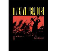 Twenty One Pilots - Poster encadré "Live Fire" PM11091 (40 cm x 30 cm) (Noir/Jaune/Orange)