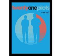 Twenty One Pilots - Poster encadré "Vessel" PM11088 (40 cm x 30 cm) (Bleu/Rouge)