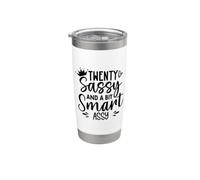 Twenty Sassy and a Bit Smart Assy 20th Birthday 20 Fabulous Gobelet isotherme en acier inoxydable double paroi