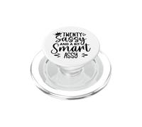 Twenty Sassy and a Bit Smart Assy 20th Birthday 20 Fabulous PopSockets PopGrip pour MagSafe