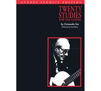 Twenty Studies For The Guitar - Andres Sergovia Edition Transcribed And Fingered With Essential Etudes And Repertoire For Intermediate To Advanced Players Classical Guitar Sheet Music Book