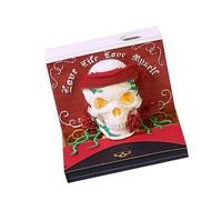 Twenty Twenty Six Calendrier de bureau stéréoscopique en couches avec plan de gravure tête de mort, champs de notes non adhésifs et planification hebdomadaire, multicolore décoratif