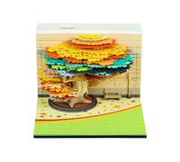 Twenty Twenty Six Spring Jungle Paper Art Schedule Weekly Planner with Detachable Notes Ideal for Time Management and Office Deck Spring Jungle Desk Deck