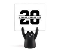 Twenty Years Life Support de mémo Art déco Motif chat Noir