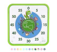 TWENTY5 Seven Compte à rebours 19,1 cm, 60 Minutes 1 Heure pour enseignement en Classe, réunion de Bureau, Horloge de Compte à rebours mécanique pour Enfants, Gestion du Temps d'examen, magnétique,