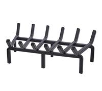 TwentyNext Grille de feu robuste en acier massif - Support à bûches en bois de 50,8 cm pour foyer intérieur, foyer extérieur et cheminée