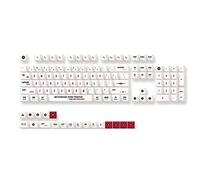 Tweovnai 128 Touches PBT Le Clé pour Cherry Profile -Sub ThèMe de L'Avion Style Minimaliste Convient au MéCanique