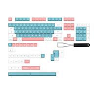 Tweovnai 139 Touches Keycaps PBT Sublimation Keycaps pour MX Switch Convient 61 64 68 87 96 104 108 MéCanique, A