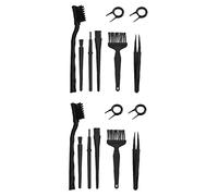 Tweovnai 2 Set 16 PièCes Brosses de Nettoyage éLectroniques Professionnelles Ensemble Kit de Nettoyage D'éCran pour Ordinateur Portable CaméRa Nettoyage